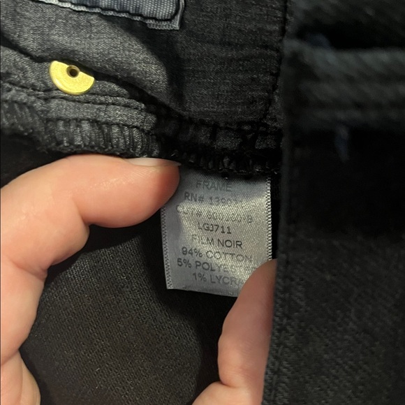 FRAME DENIM Black Jean - Picture 6 of 6